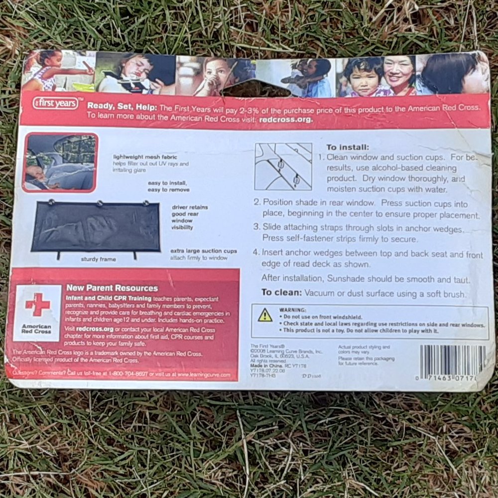American Red Cross - Rear Window Sunshade - Picture 2 of 2
